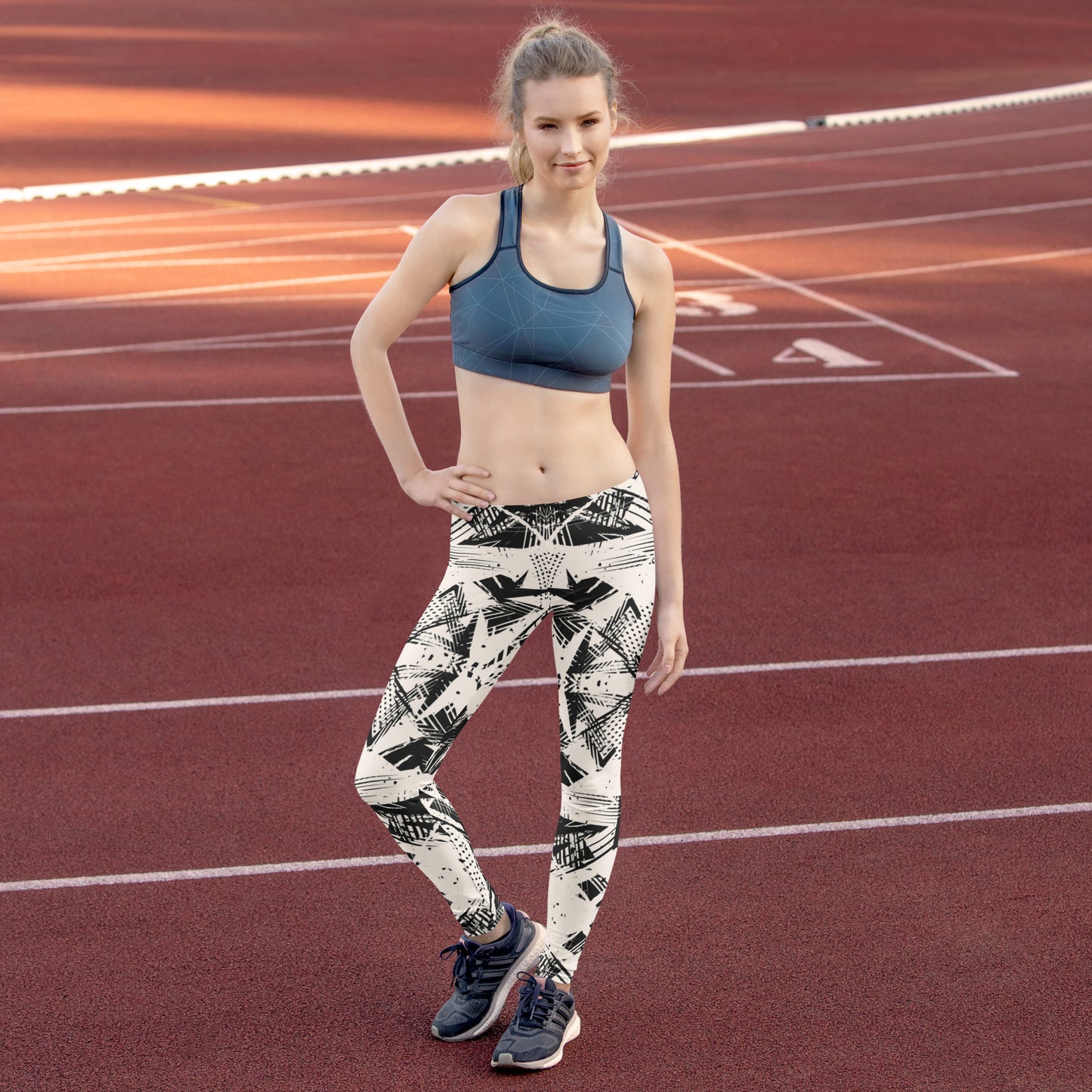 MonoVolt – Women’s Activewear Leggings_Apparel and Gift_Woman Frontside Track and field