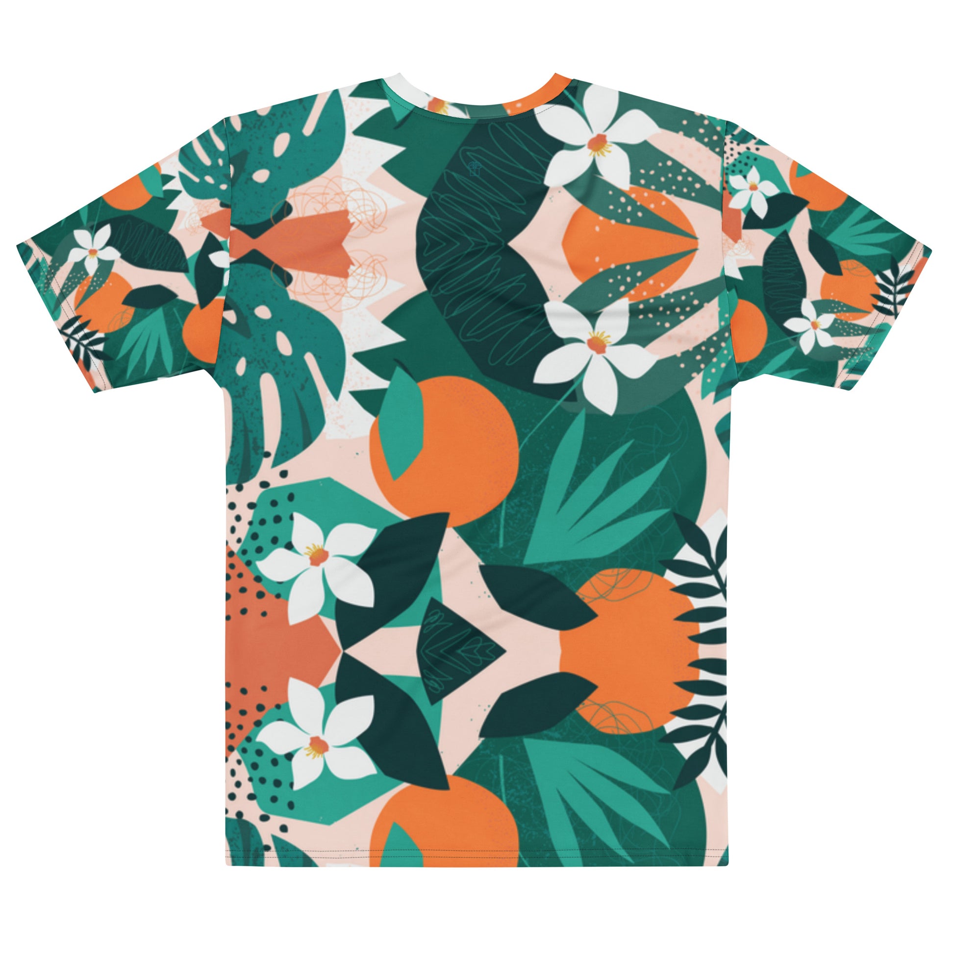 Tropical M-Green - Men's Crew Neck T-shirt | Apparel and Gift | Back