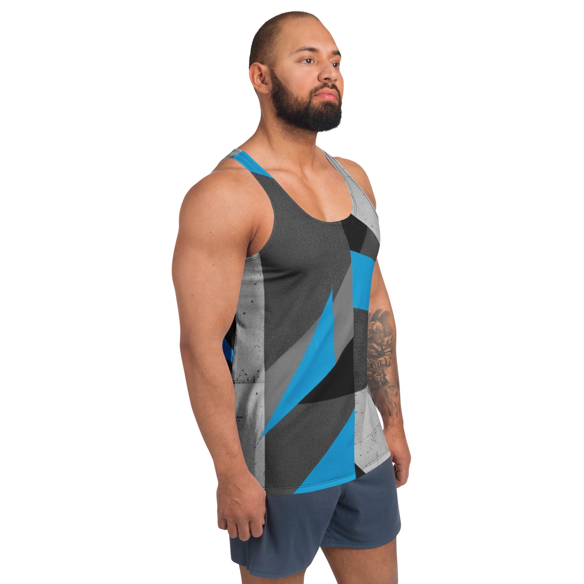 UrbanCSTT1_Unisex Tank Top_Apparel and Gift_Angle Frontside