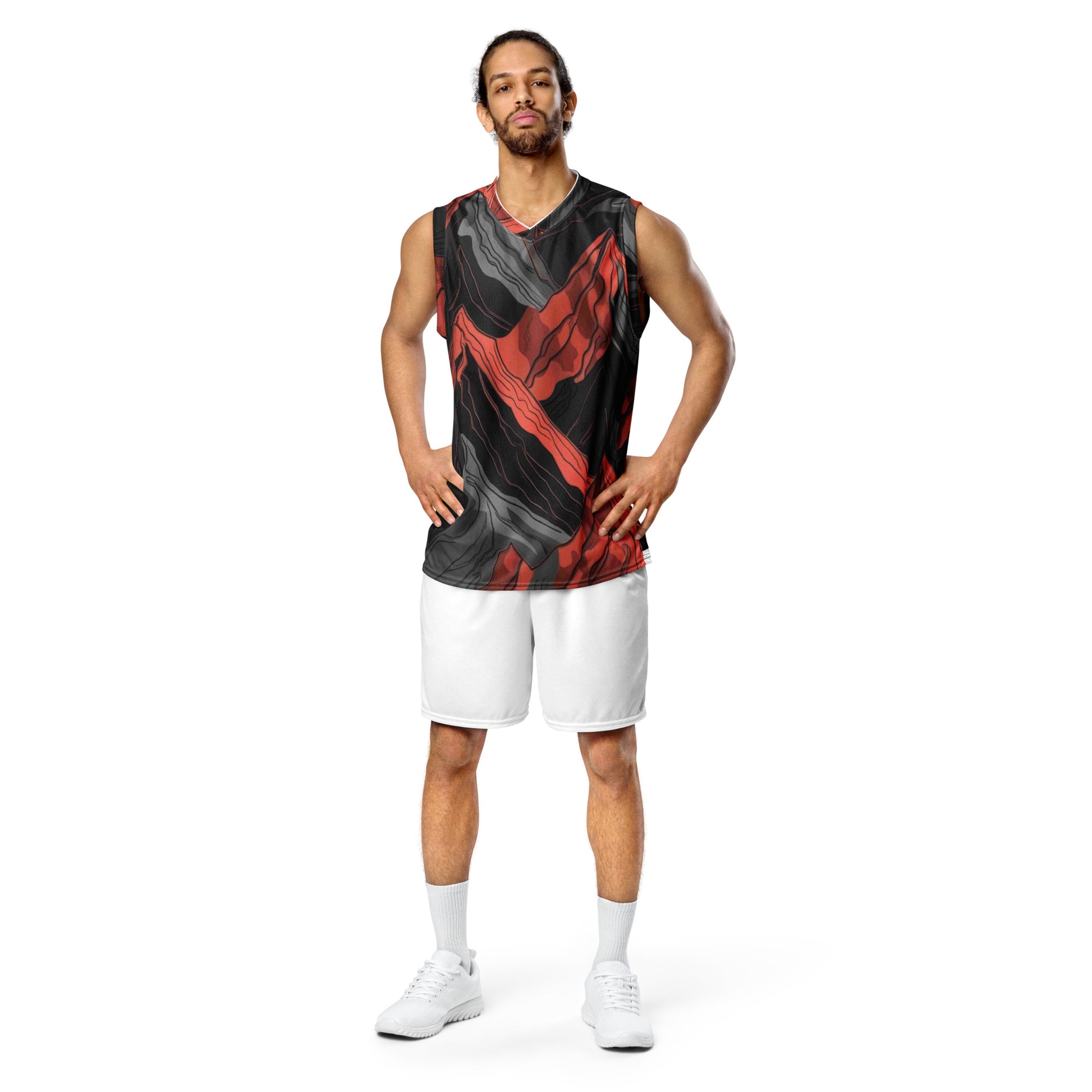 CrimsonTJ1R Unisex Basketball Jersey_Apparel and Gift_Men Frontside