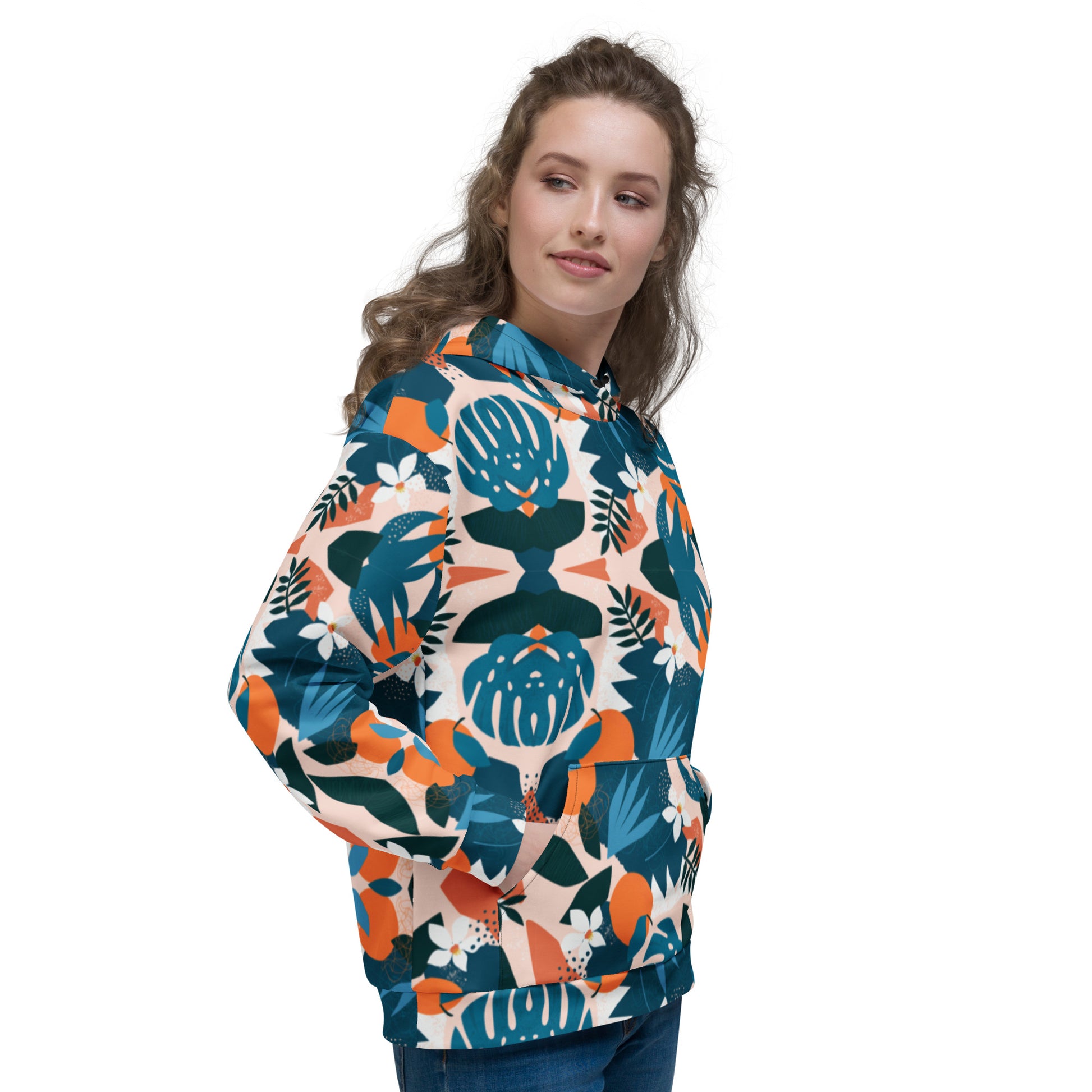 Tropical UH-Blue - Unisex Hoodie
Success | Apparel and Gift | Angledview Woman hand in pocket