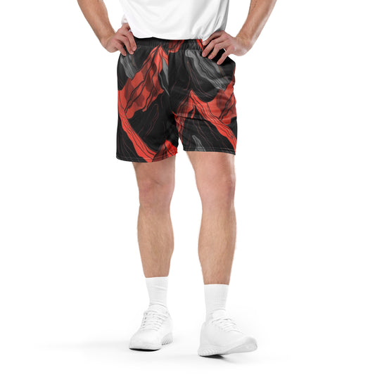 CrimsonTMS1 Unisex Mesh Shorts_Apparel and Gift_Men Frontside