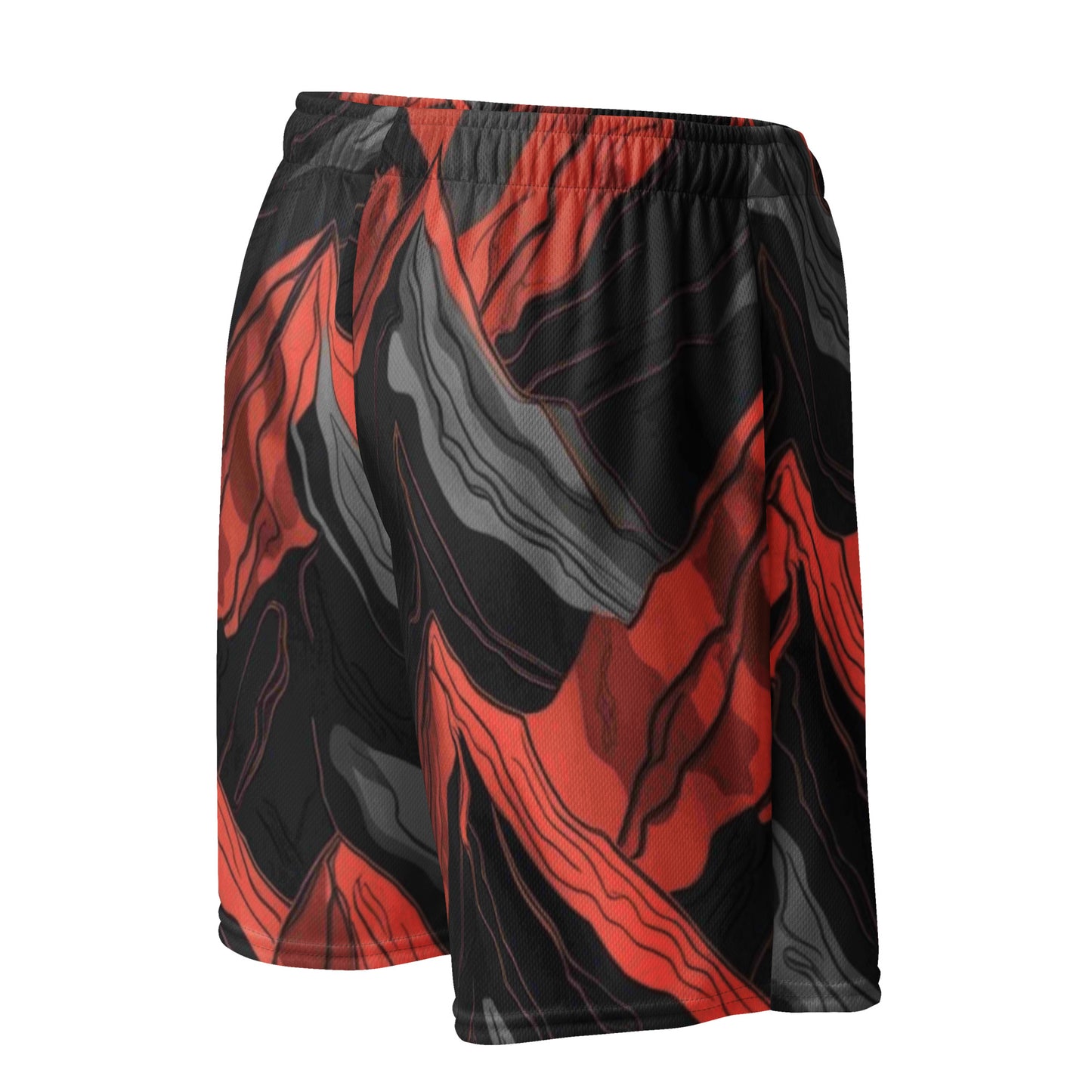 CrimsonTMS1 Unisex Mesh Shorts_Apparel and Gift_Backside