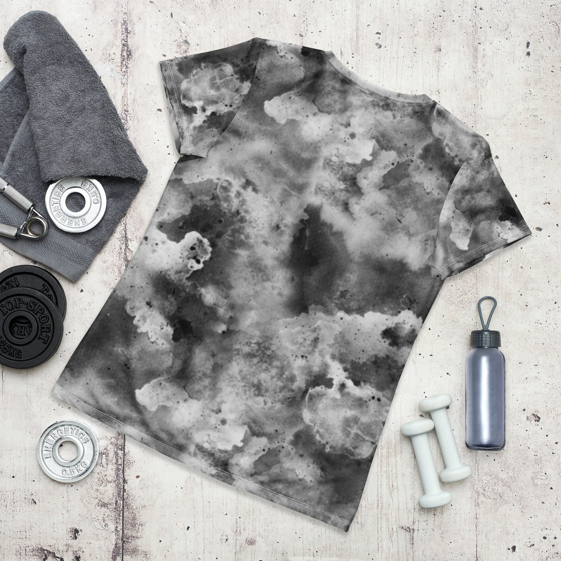 ActivCloud-B_Women's Athletic T-shirt_Apparel and Gift_Backside at Ground