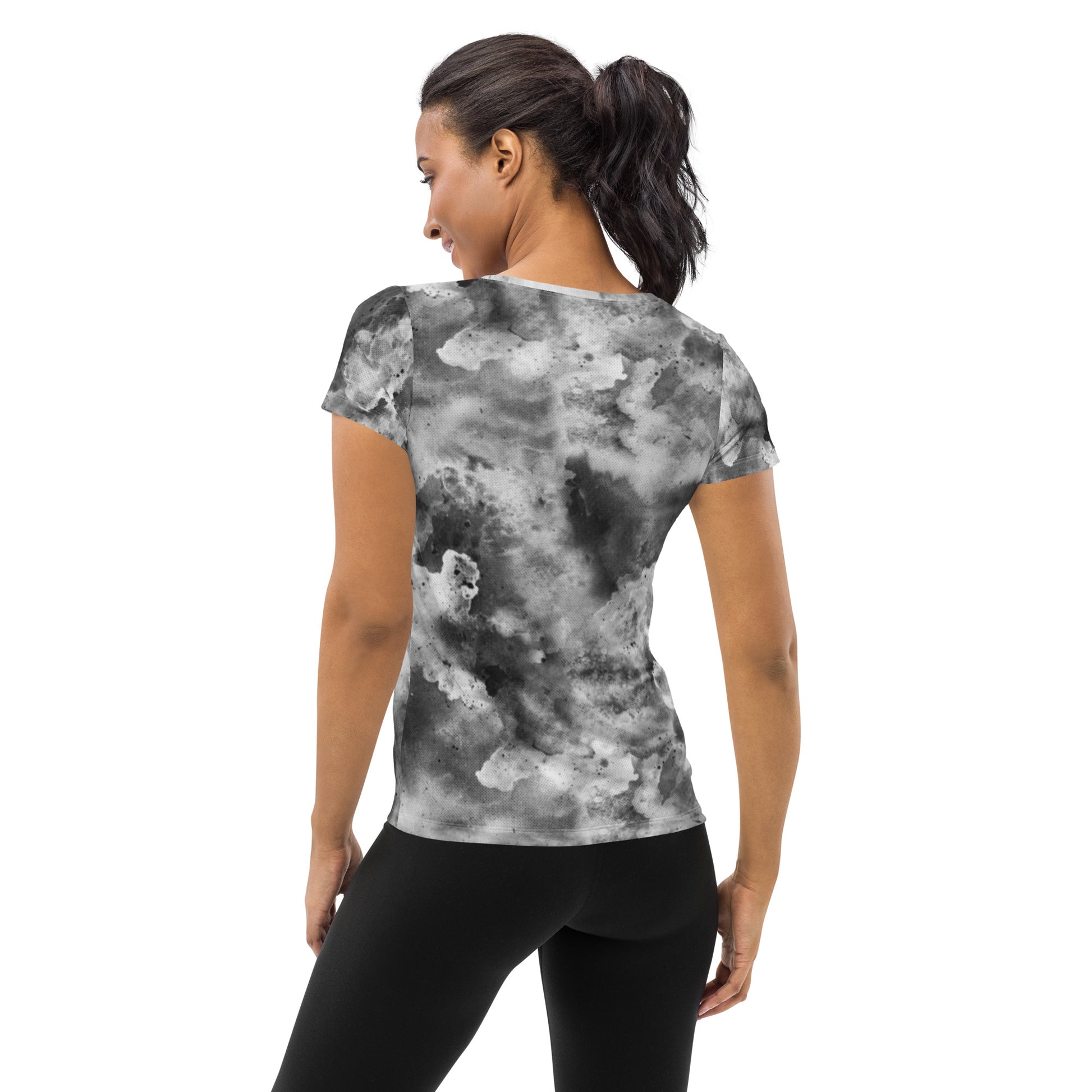 ActivCloud-B_Women's Athletic T-shirt_Apparel and Gift_Woman Backside
