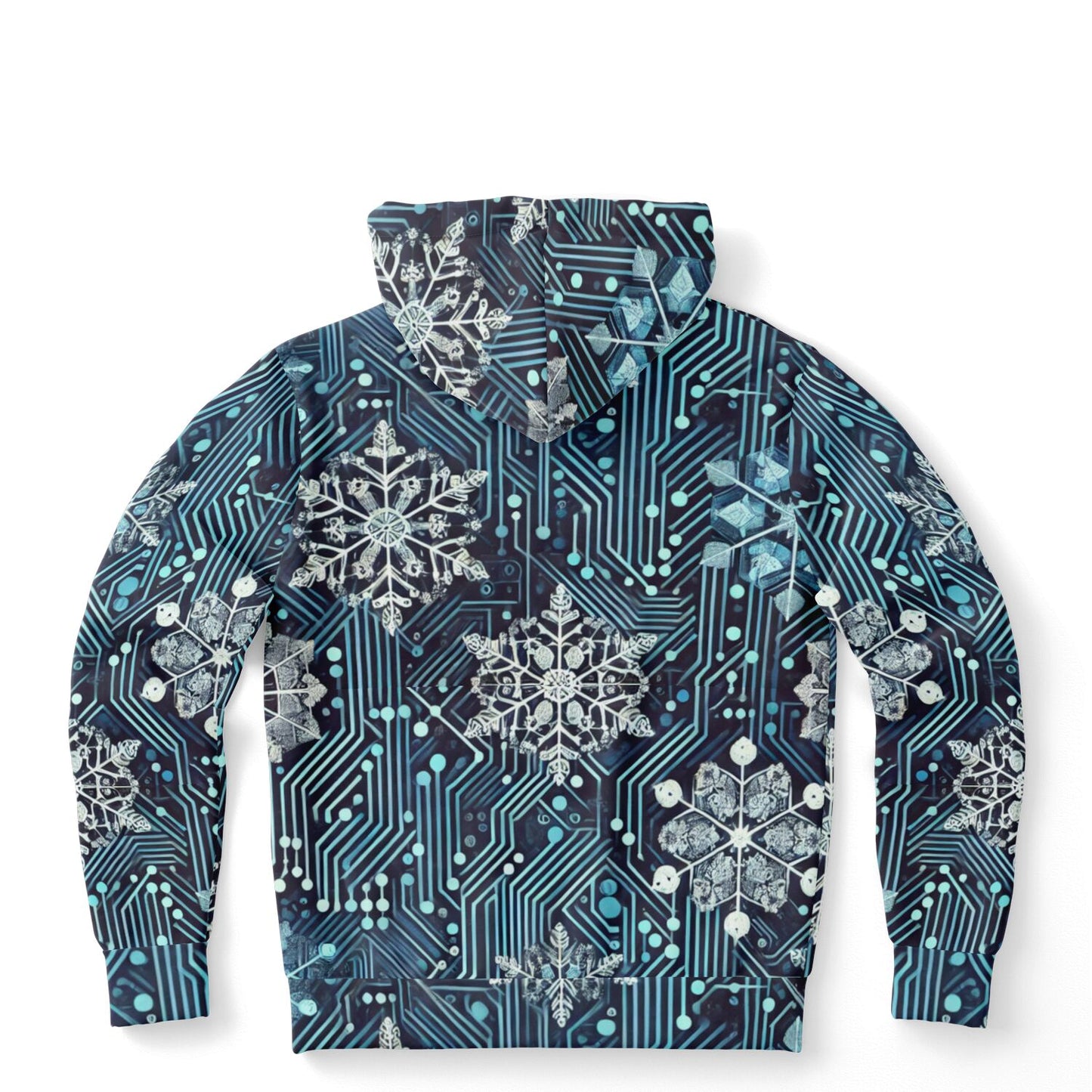 Glaciered Circuit-1HNZ Unisex Non-Zip Hoodie | Apparel and Gift | Back