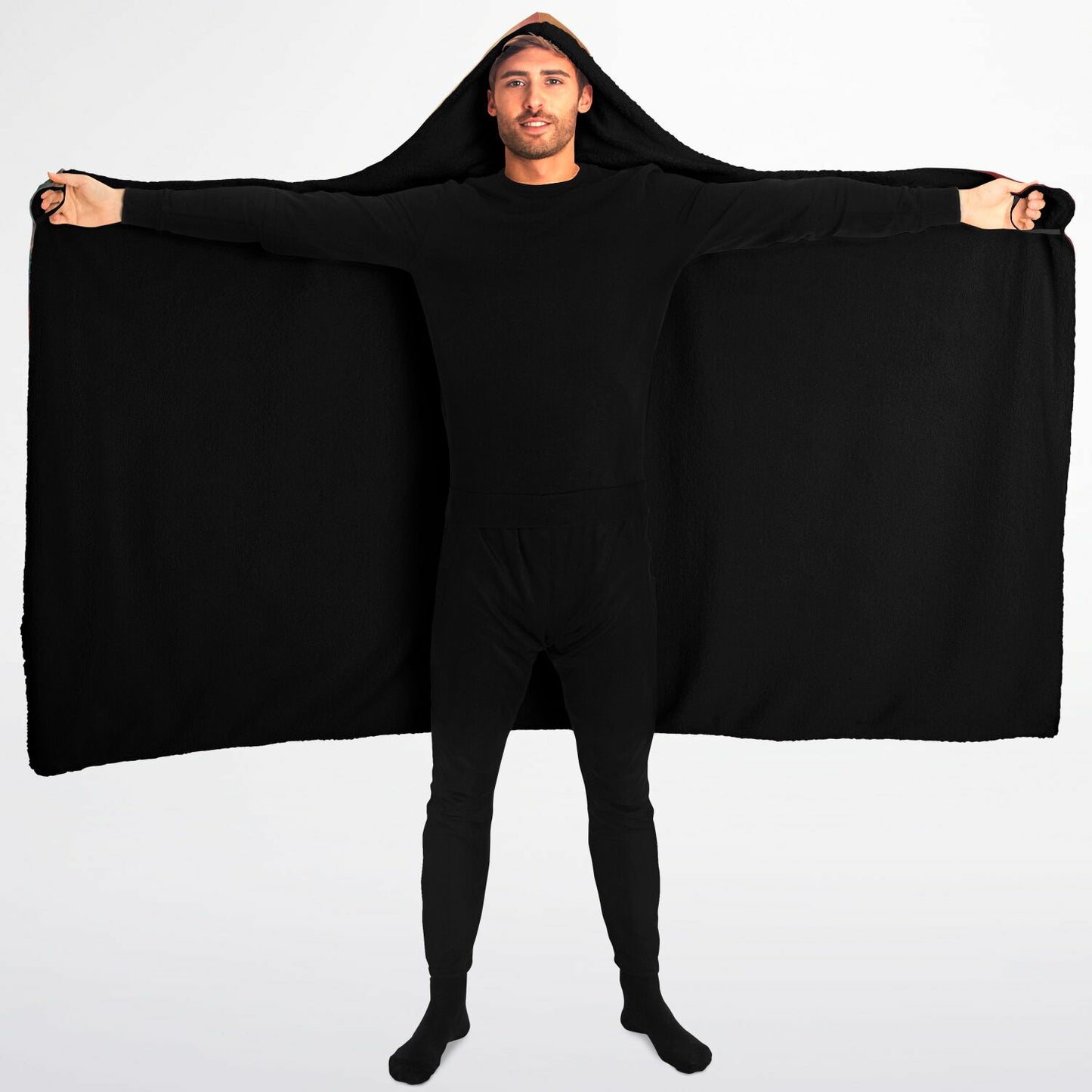 Adult Husky Hoodie Blanket - Micro Fleece