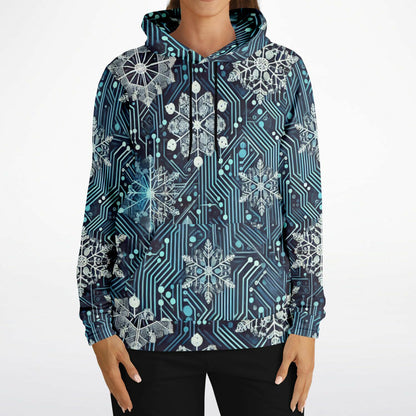 Glaciered Circuit-1HNZ Unisex Non-Zip Hoodie | Apparel and Gift | Woman Front