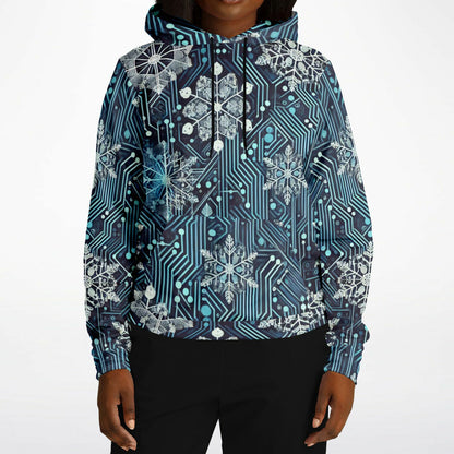 Glaciered Circuit-1HNZ Unisex Non-Zip Hoodie | Apparel and Gift | Woman2 Front