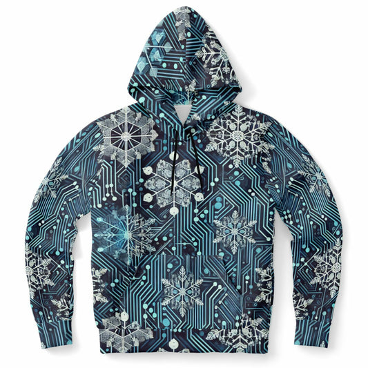 Glaciered Circuit-1HNZ Unisex Non-Zip Hoodie | Apparel and Gift | Front