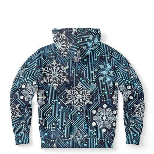Glaciered Circuit-1HNZ Unisex Non-Zip Hoodie | Apparel and Gift | Back