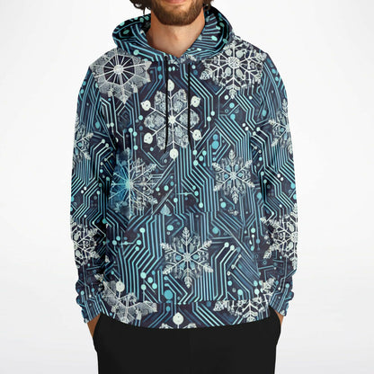 Glaciered Circuit-1HNZ Unisex Non-Zip Hoodie | Apparel and Gift | Man Front
