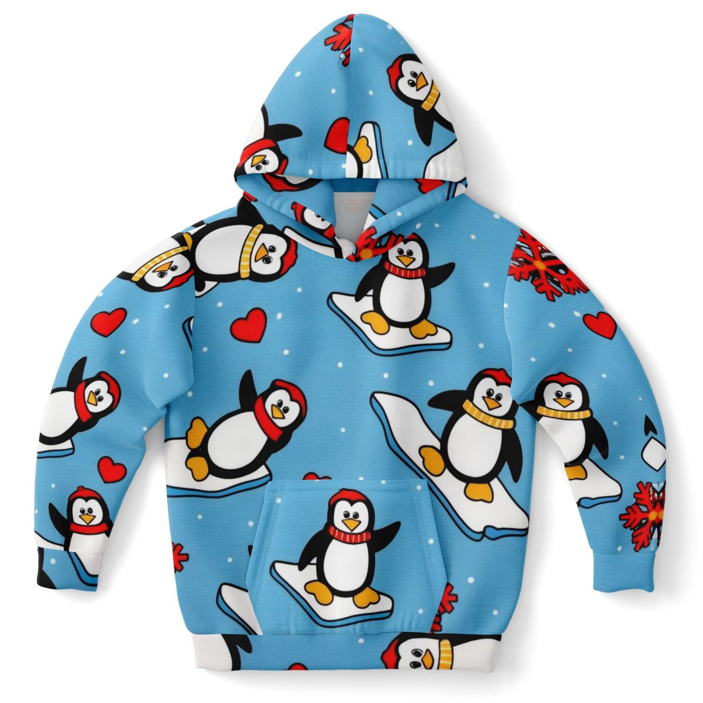 SnowyPals-1KHNZ Kids Non-Zip Hoodie