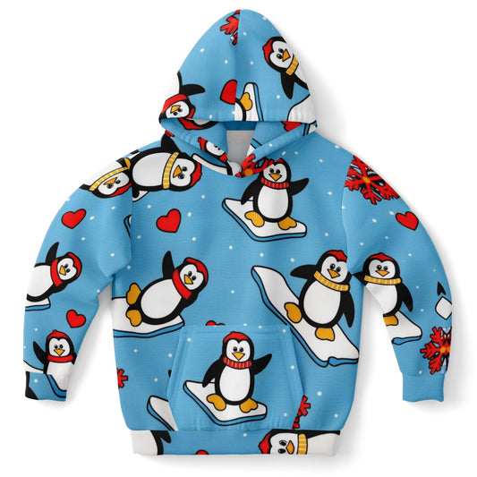 SnowyPals-1KHNZ Kids Non-Zip Hoodie